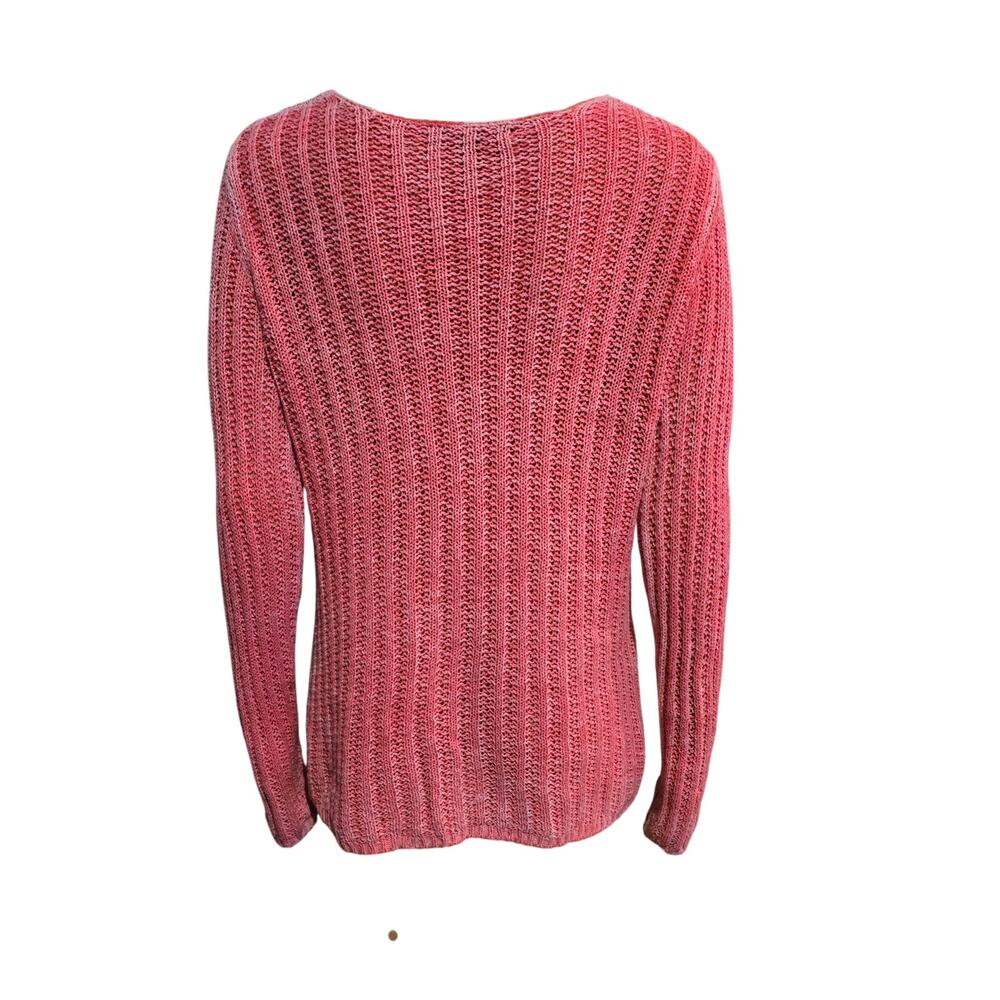 Tommy Bahama Pink Open Knit Sweater XS NWOT - Picture 4 of 6